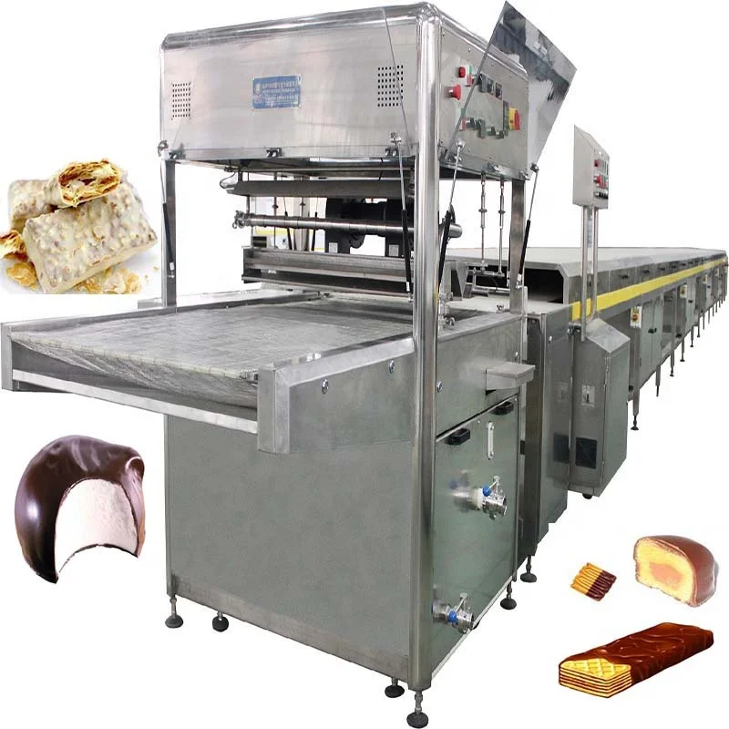 SJP1000 series CE certified chocolate enrobing machine/chocolate coating machine