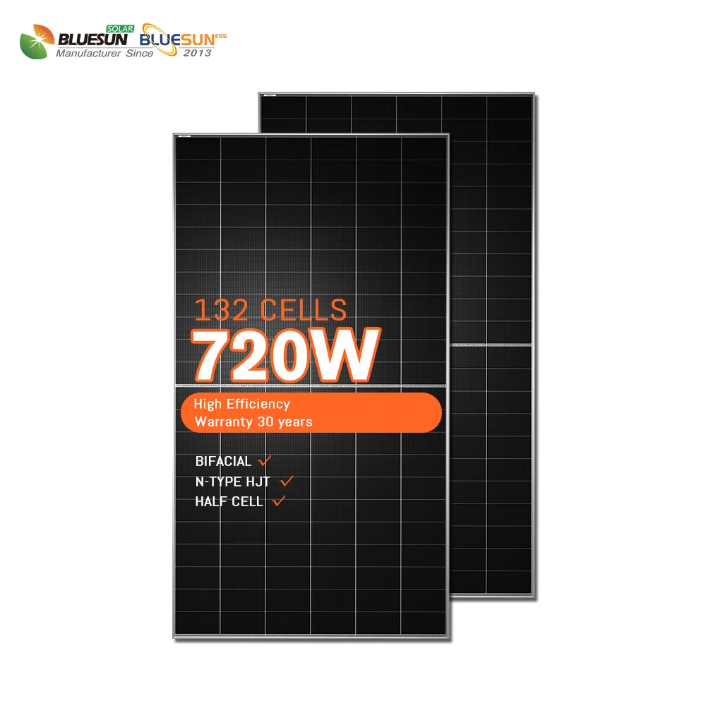 HJT 700w 720w solar panels700watt 600watt photovoltaic module hjt solar panels costs for home system