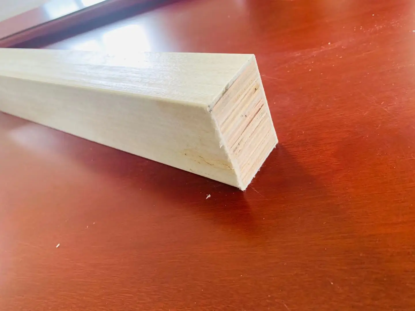 Cheap price outdoor PP Plastic coated wood beams for construction