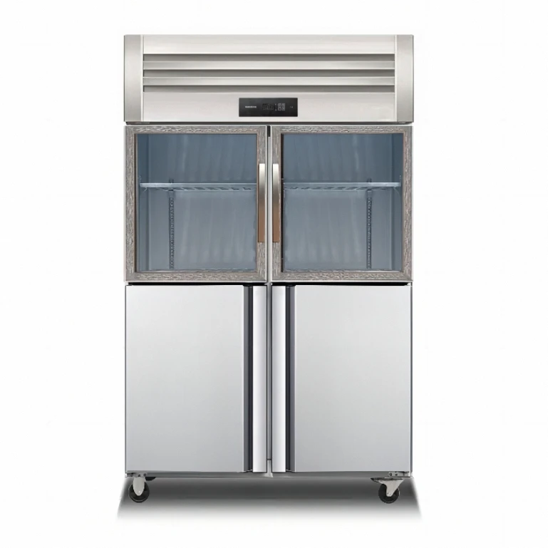 1.2m Commercial Upright Freezer Fridge Single-Temperature Display Cooler for Supermarkets and Stores