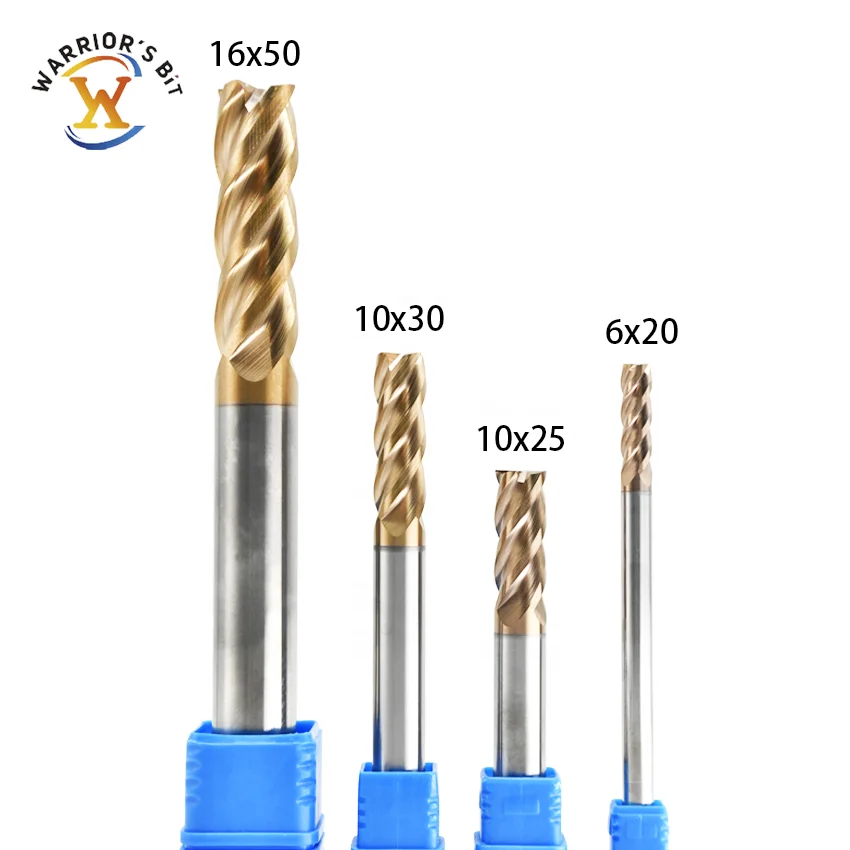 Tungsten Carbide Flat Square End Mill for stainless steel Ballnose Square End Mill