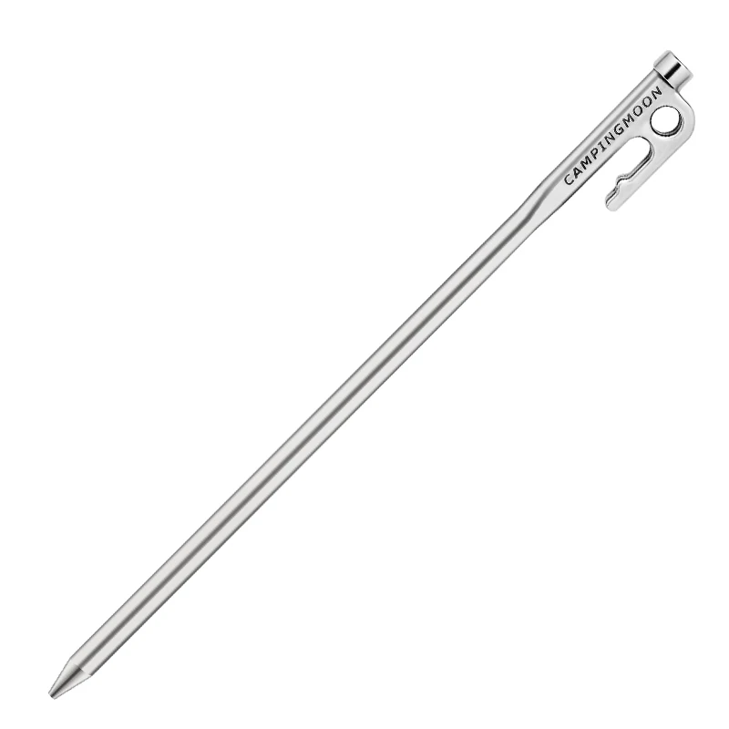 
high strength 30CM Stainless Steel Camping Outdoor Metal Tent Pole Pegs beach peg snow peg 