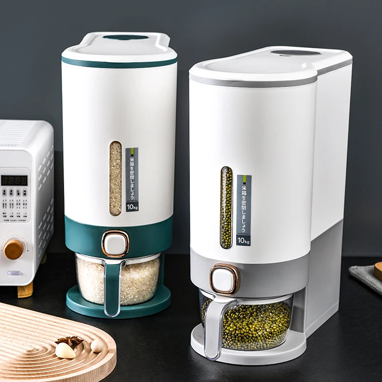 Household Sealed Rice Tank Insect-proof And Moisture-proof Rice Storage Box Rice Dispenser Box Grain Storage Container