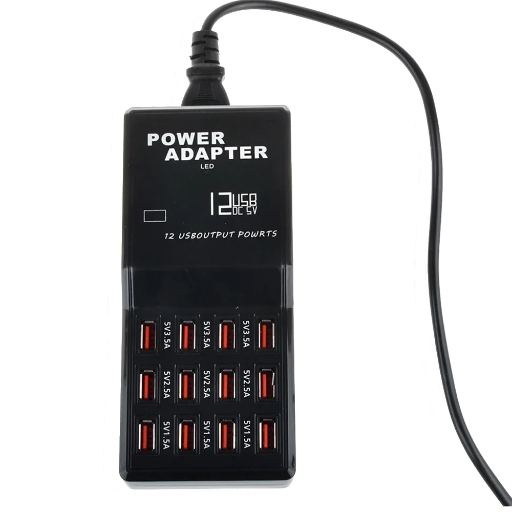 12-port USB Intelligent Fast Charger