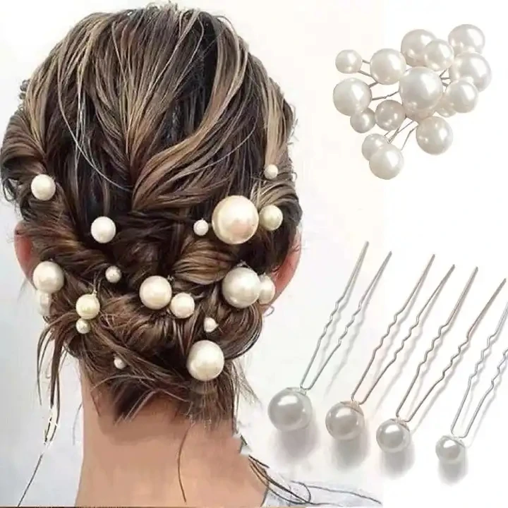 PDANY свадебные жемчужные шпильки для волос для свадебных украшений, 12 шт., набор из 16 шт.