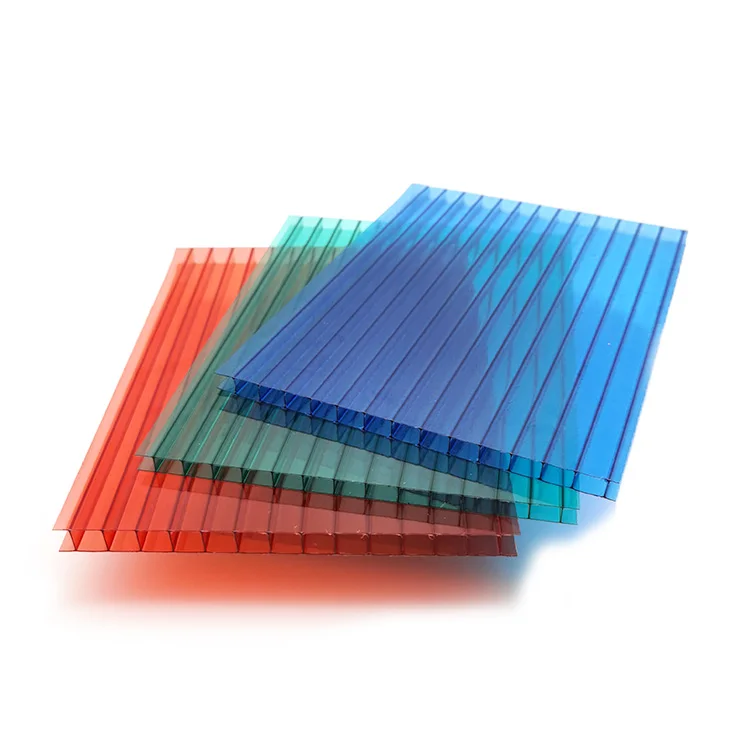 Customized 6mm 10mm polycarbonate Roofing hollow Sheet for mini garden greenhouse