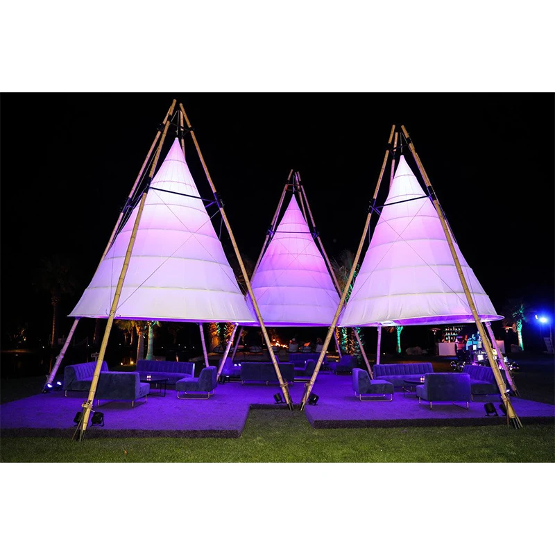 2022 Новый Открытый Кемпинг pogada вигвама tenda Tipi свадебного торжества, вечеринки, фестиваля, декор бамбуковый фонарь Шатер События палатка-пагода