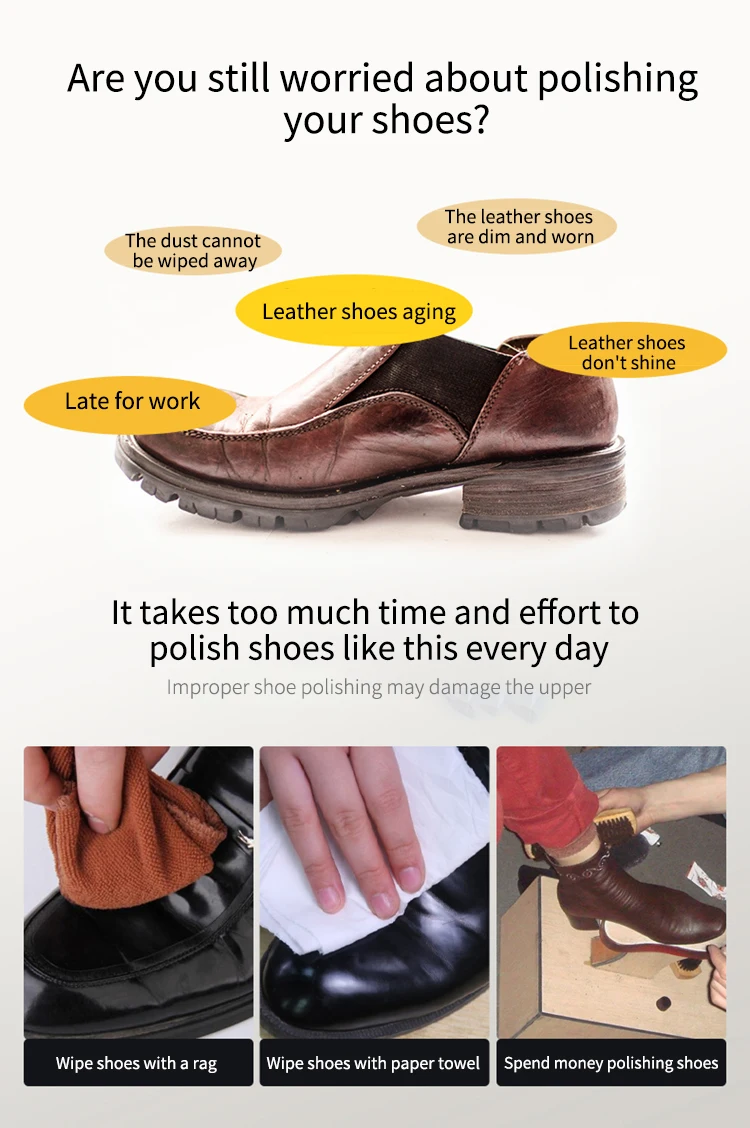 Shoe Care  products Instant Express Leather Boot & Shoe Shine Sponge  silicon shoe shine