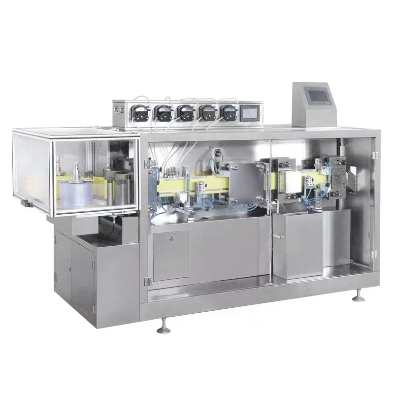 Plastic bottle oral liquid automatic filling and sealing machine plastic bottle secondary throwing original liquid filling machi