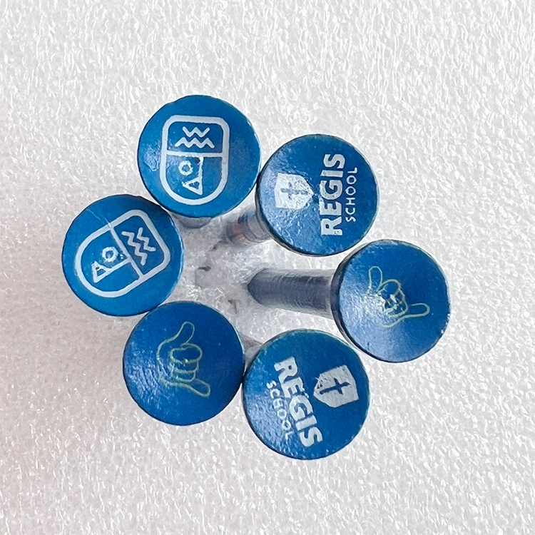 Hot selling kraft bag package 70mm /83mm Natural bamboo Golf Tees with custom logo on top