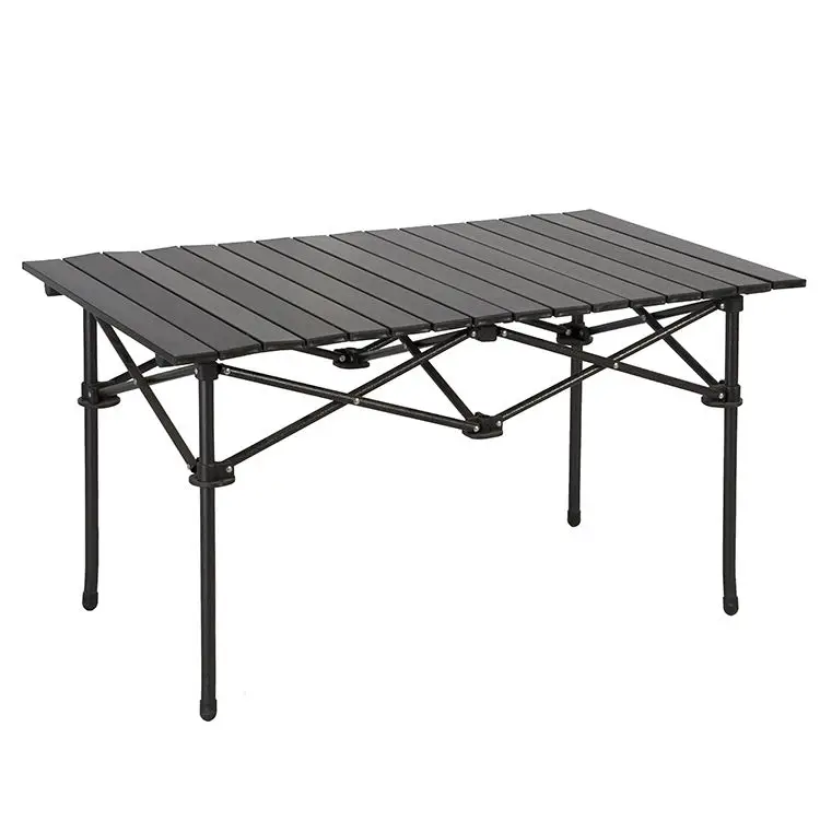 Outdoor Furniture Portable Roll Up Aluminium Heavy Duty Folding Foldable Camping Table And Chairs Set