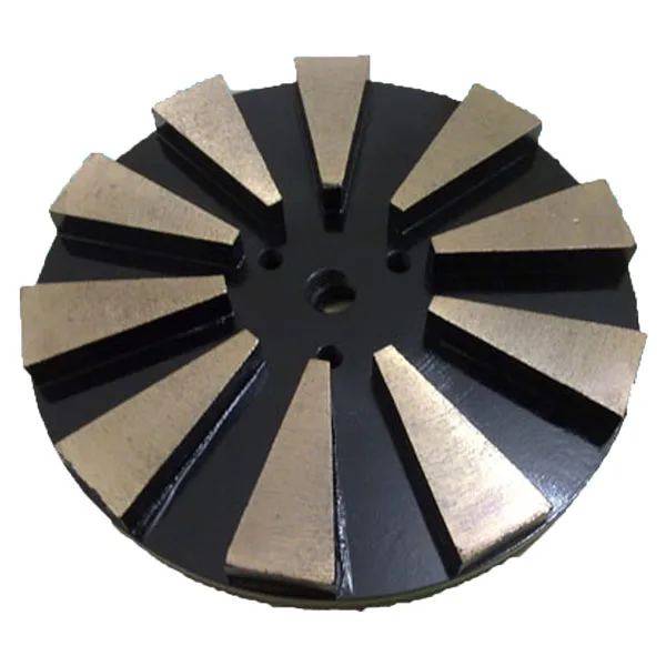 Manufacture metal werkmaster head grinding shoes disc for concrete polishing