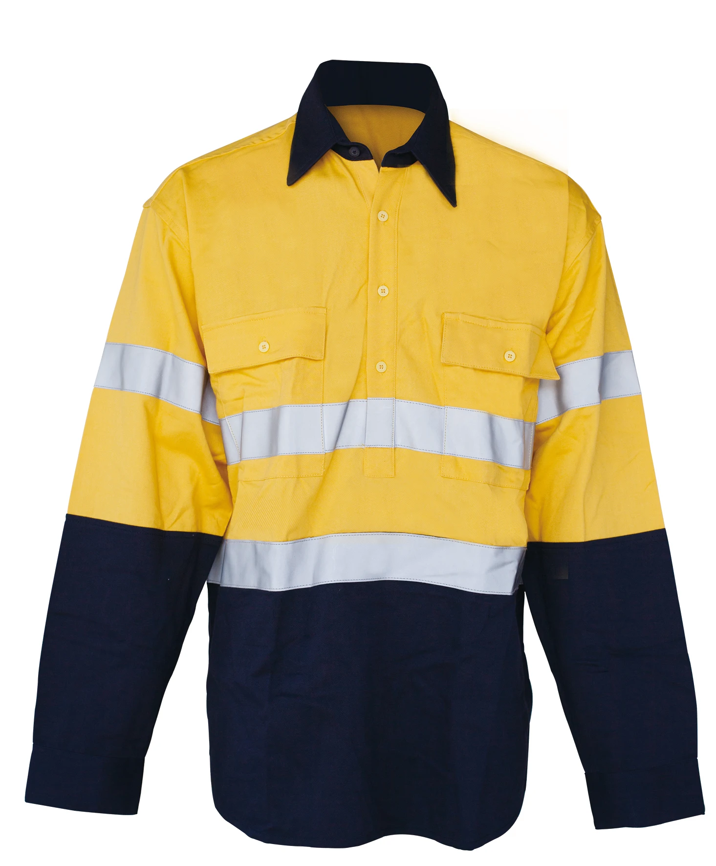 Светоотражающая огнестойкая рабочая одежда Hi Vis желтая рубашка