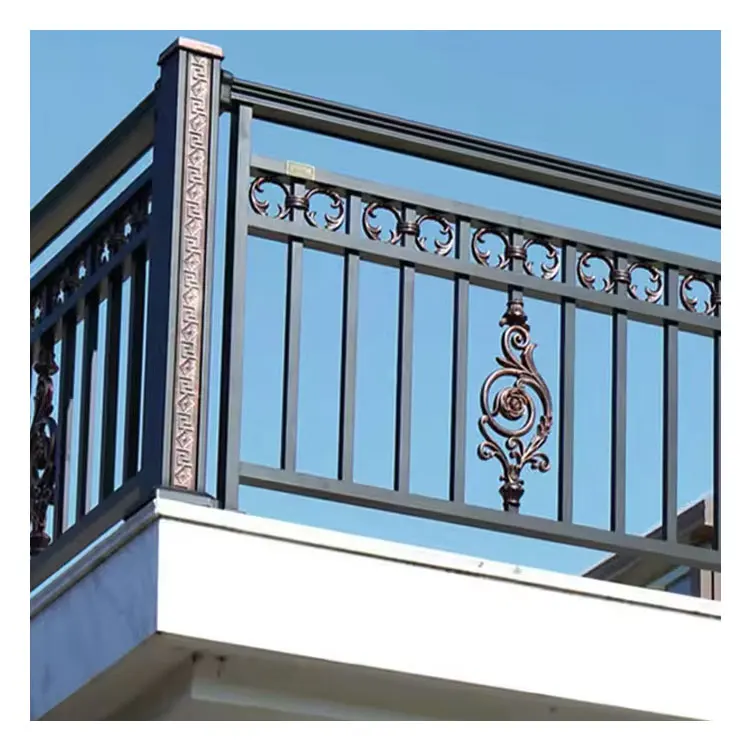 customized decorative courtyard entrance high quality horizontal aluminum fence