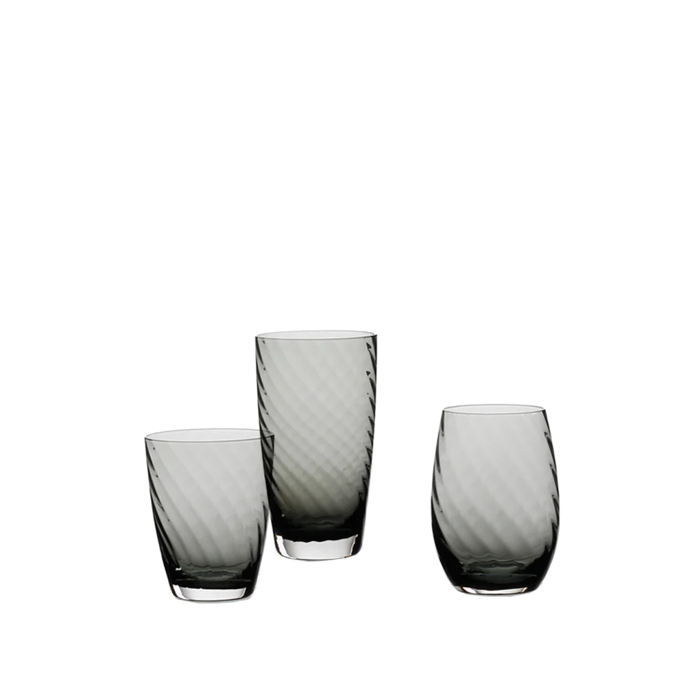 Hot sale empty glass cup for wine solid color clear with gold swirl