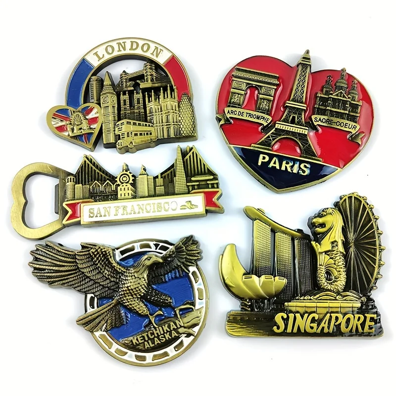 Metal National Fridge Magnet Tourism Souvenirs Istanbul Portable Fridge Magnets