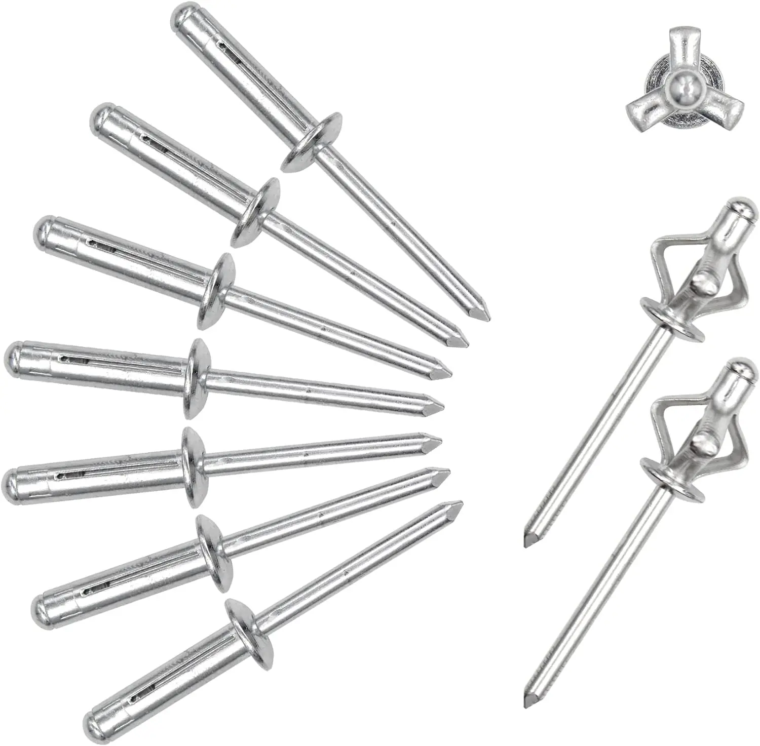 Factory Price Open End Type Rivets Black Painted Aluminum Exploding Pop Blind Rivet