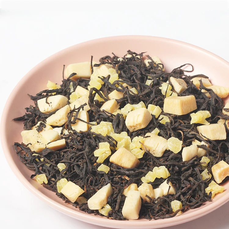  Лучший дегустационный напиток Yerba Mate со вкусом черного чая органический кокосовый ананас китайский черный чай