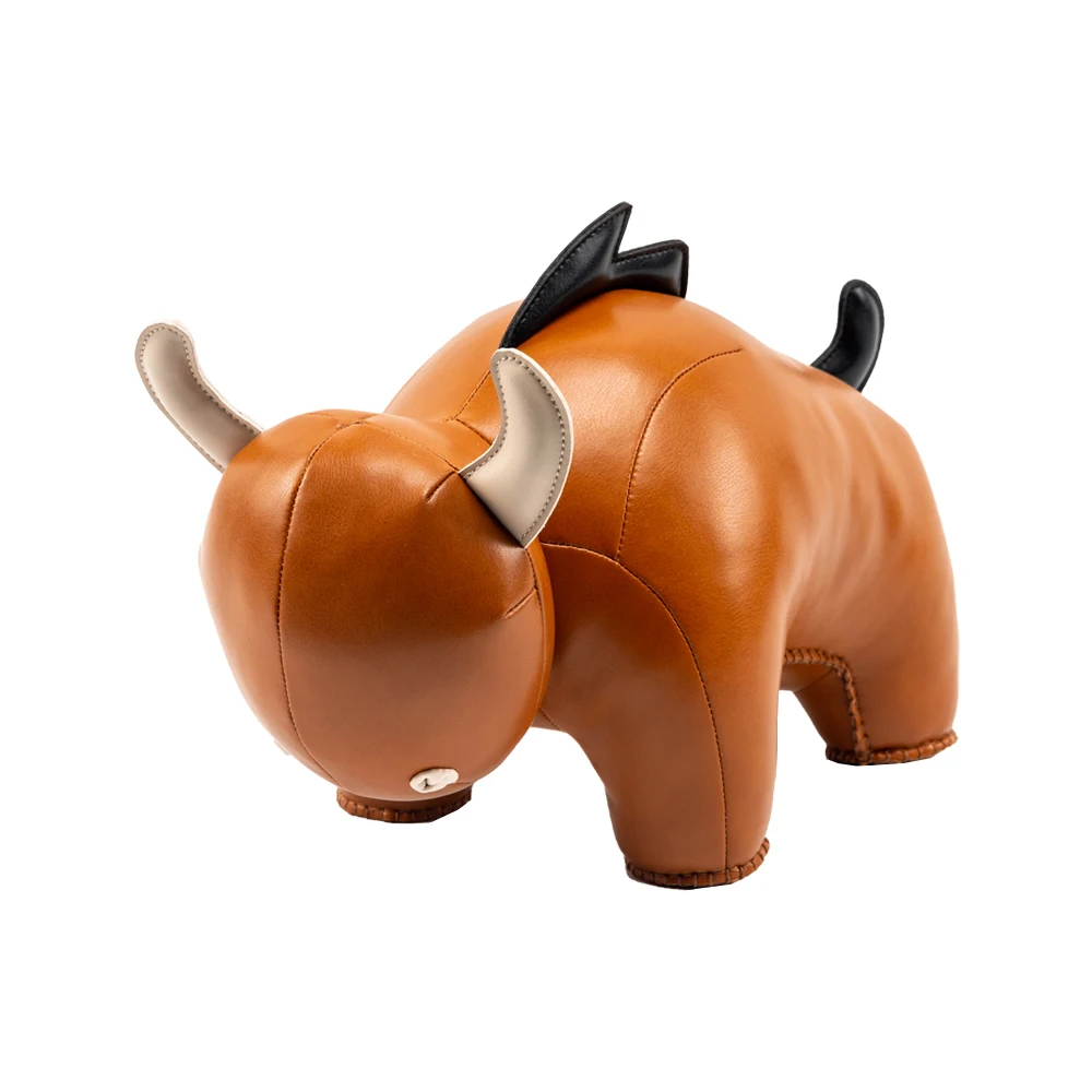 Cozipop кожаные игрушки ручной работы, пресс-папье, корова, подарок на день рождения, подарок другу