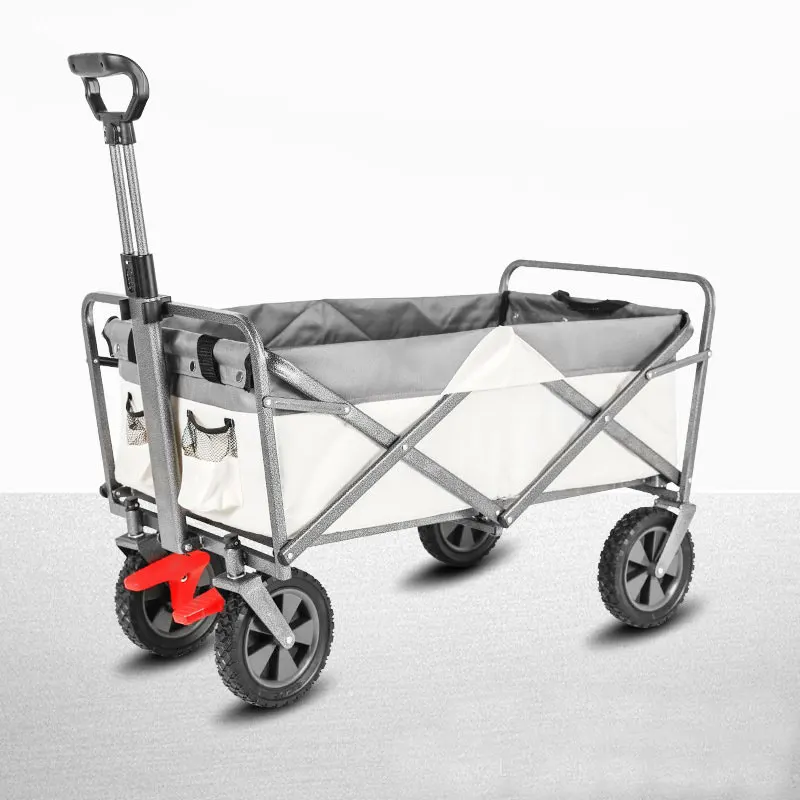 foldable station wagon with minimal folding design,suitable for camping, shopping, and sports as a multifunctional grocery truck