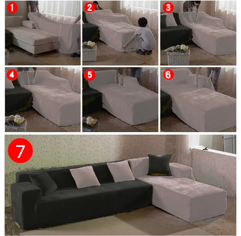 Solid color spandex stretch elastic sofa covers 3 seater   for sofa cover slipcover l shaped sofa cover