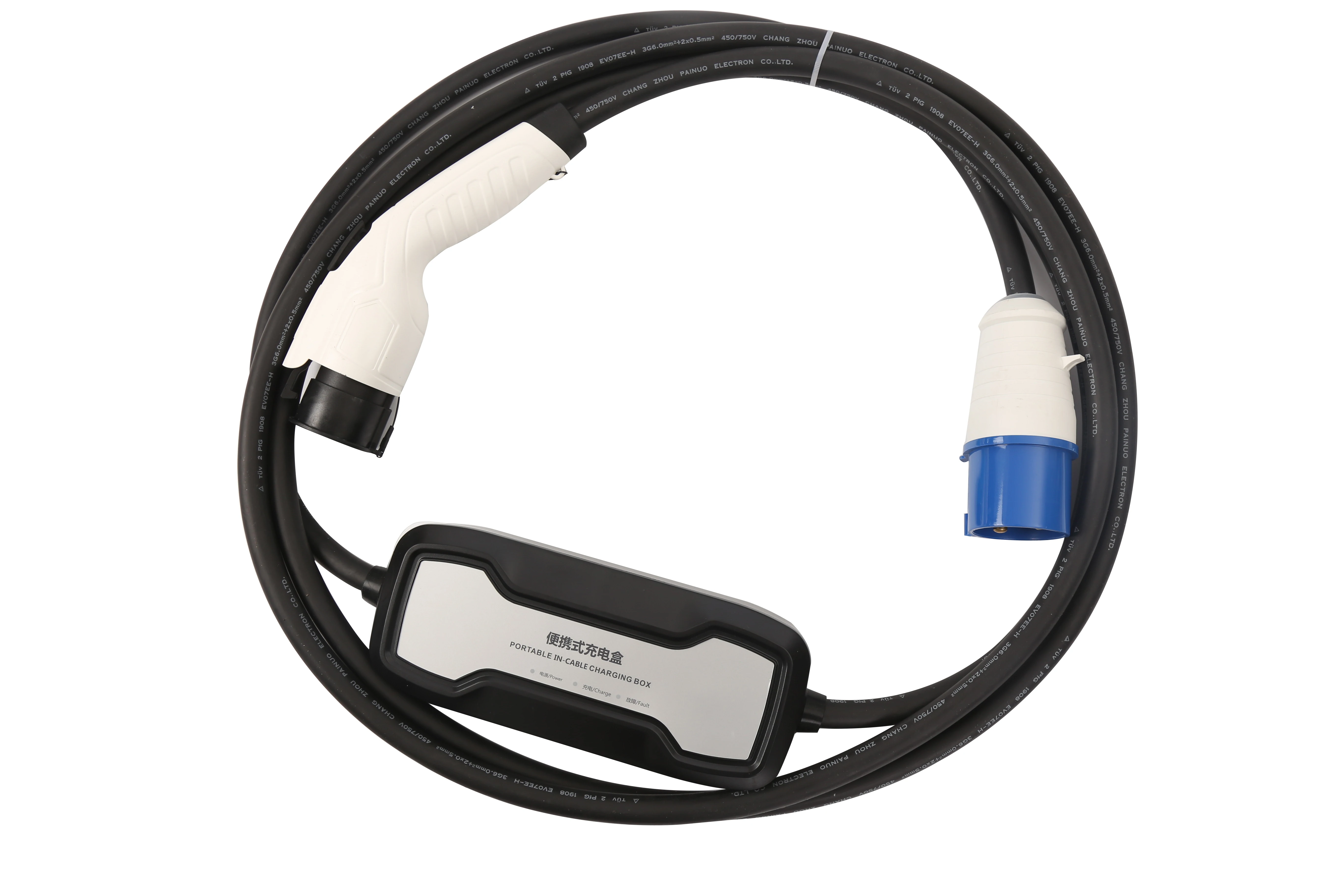 
Strength manufacturer level2 SAE J1772 type 1 32A 5M NEMA14-50 portable AC EV charging station 