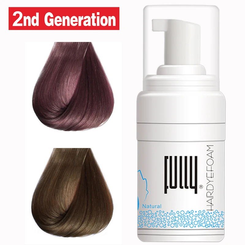 FULLY Wholesale Physical Hair Dye Colors Premium Colored Foam