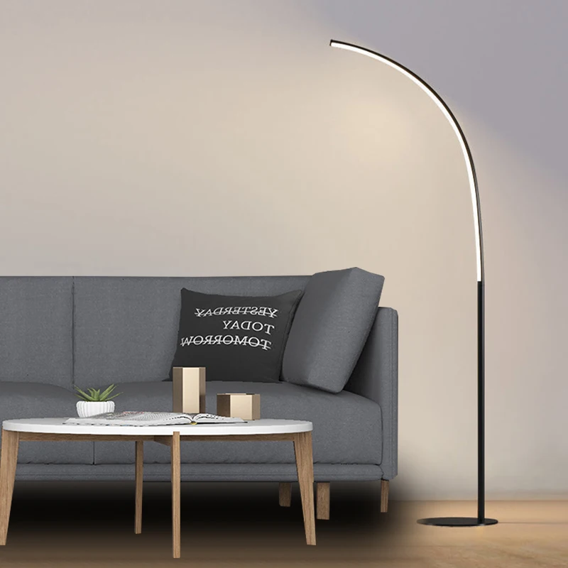 Floor Light Nordic Creative Living Room Bedroom Study LED Simple Standing Lamp Fishing Reading Floor Table Lamp