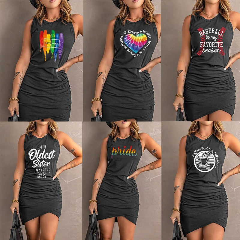 2022 New Arrivals Y2K Casual Elegant Sleeveless Bodycon Dresses Women Summer Dress