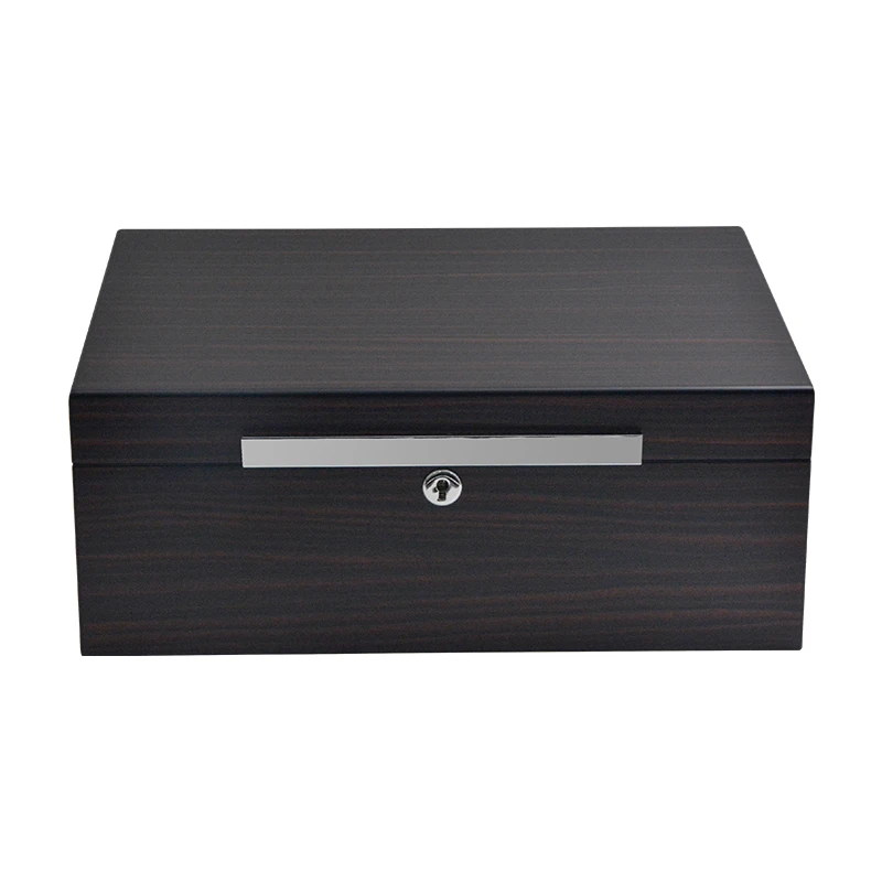Brand Quality High Gloss Lacquer Cedar Wood Cigar Humidor Factory