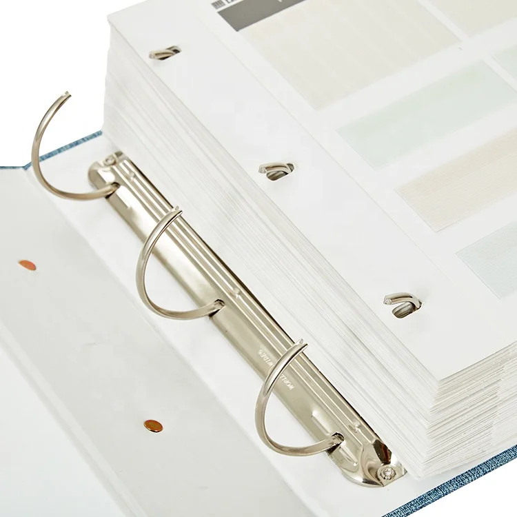 Newest b4 size textile sample clip cardboard display folder swatch book