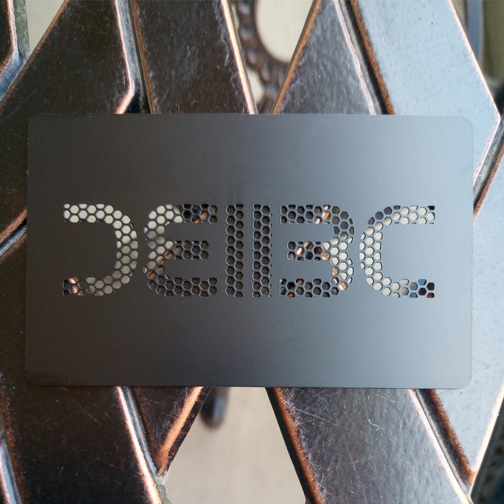 Wholesale Stock Matte Metal Cards Gold Stainless Steel Card Blank NFC RFID 4442 Chip ATM Bank Metal Card for Gift Use