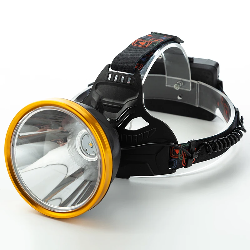 USB Charging T6 Headlight Outdoor Long Shot Hunting Fishing Headlight LED Glare Waterproof Headlight 3*18650