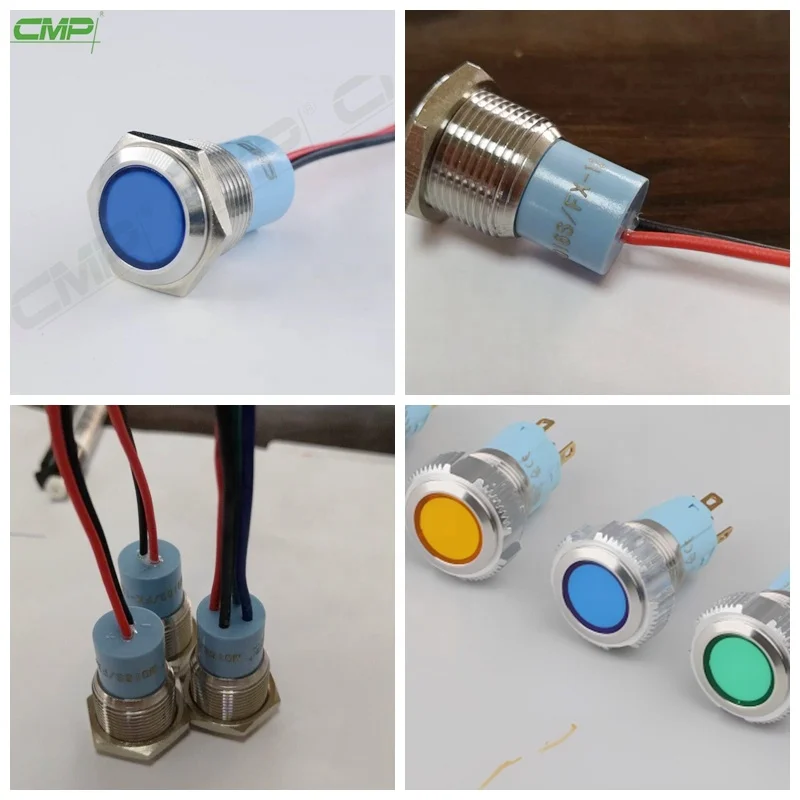 CMP waterproof equipment signal lamp Metal waterproof 12 volt led lights IP67