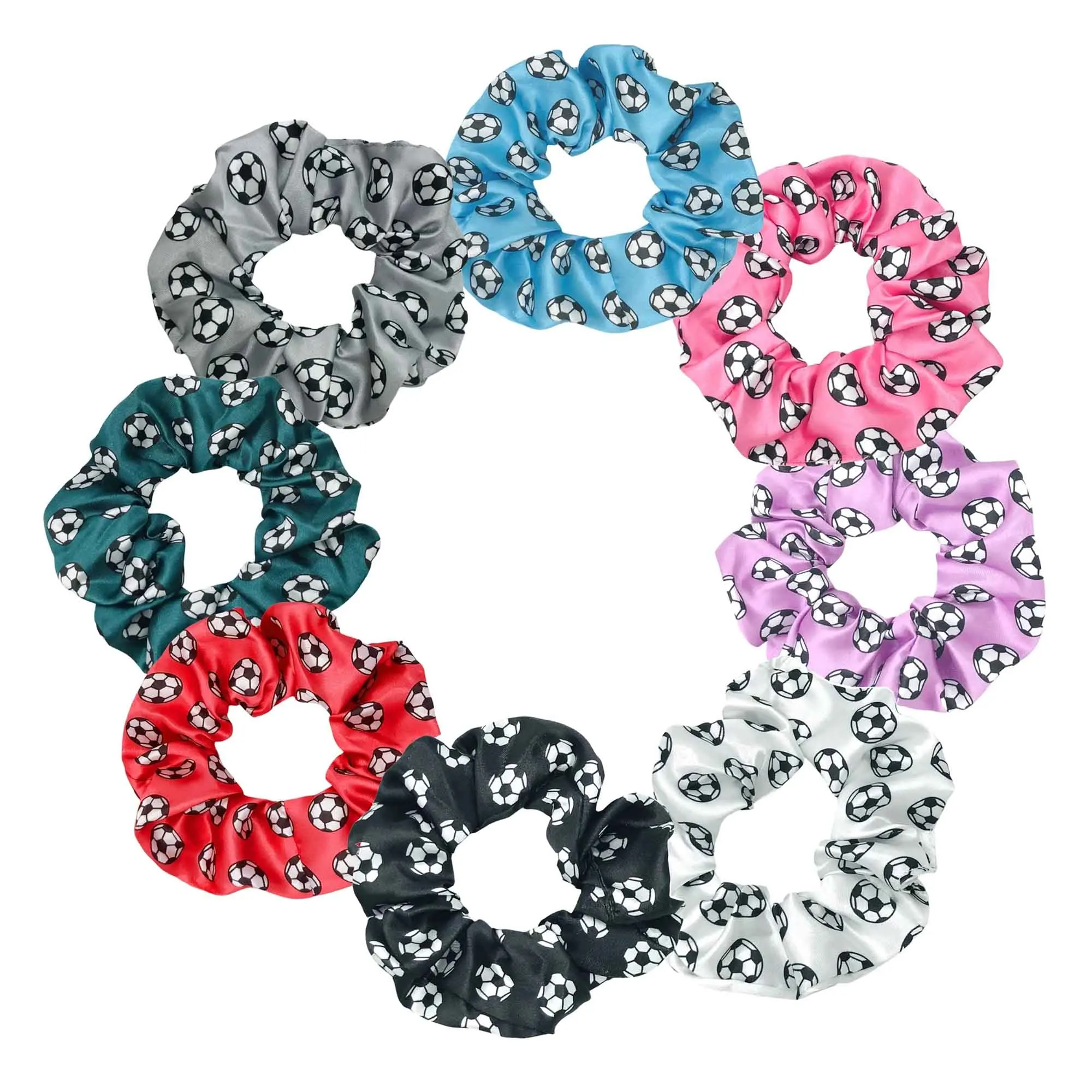 100 шт., резинки для волос с принтом