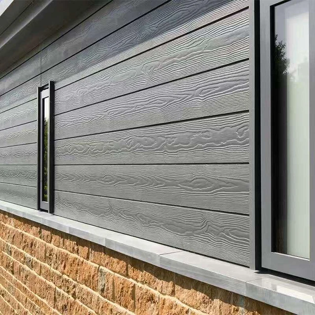 Fastest Delivery Composite Outdoor Wood Grain Wall Siding Fibre Cement Board