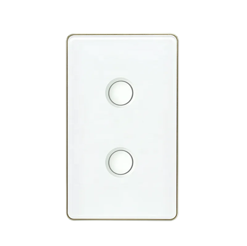 2022 US Standard Concave Touch Button Light Switch Zigbee Wifi Smart Wall Switches