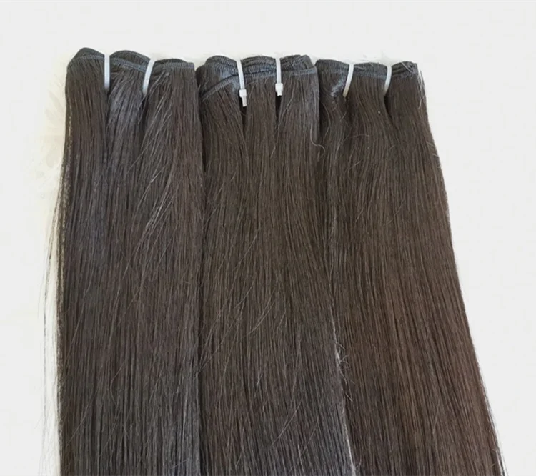 
wholesale silk straight bone straight super double drawn human hair extensions vietnam virgin hair bundles 