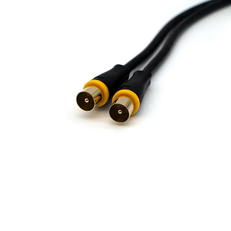 SAT Cable 75ohm 3C-2V TV Cable 9.5 Pal Plug to 9.5 PAL Plug For Digital TV/CATV/Satellite/CCTV