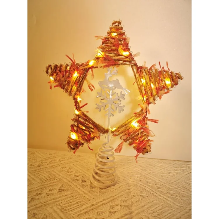 Christmas Decoration Star Light Ornament Christmas Tree Star Led Star For The Christmas Tree