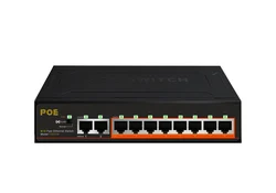 48V mini gigabit ethernet switch 10/100M PoE+2Port Uplink 4CH 8CH 16 port  gigabit poe switch 8CH