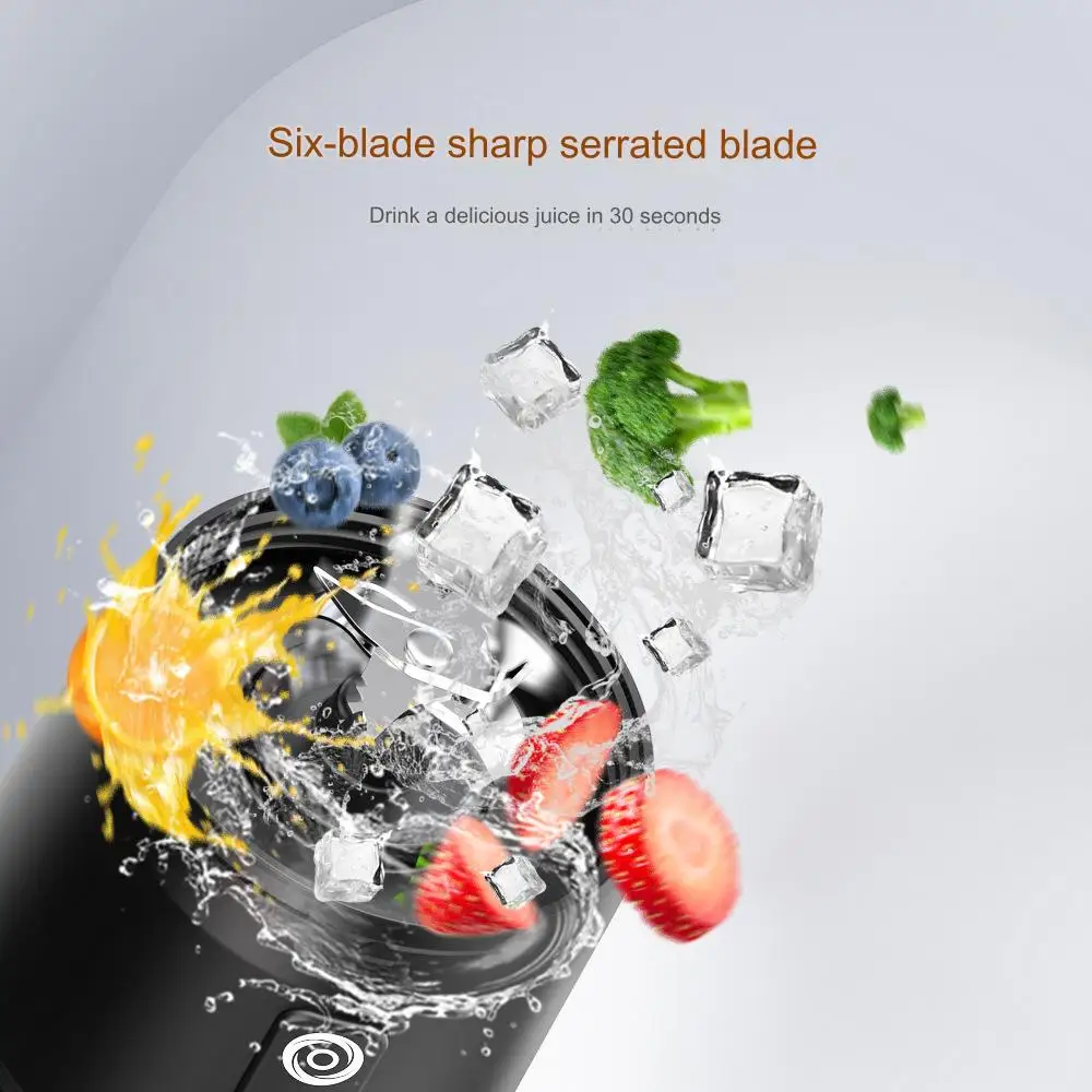 New portable Juicer Blender USB Rechargeable Ice Cube Milk Juice Cup  Automatic Orange Juicer Mixer Kitchen for Baby Food