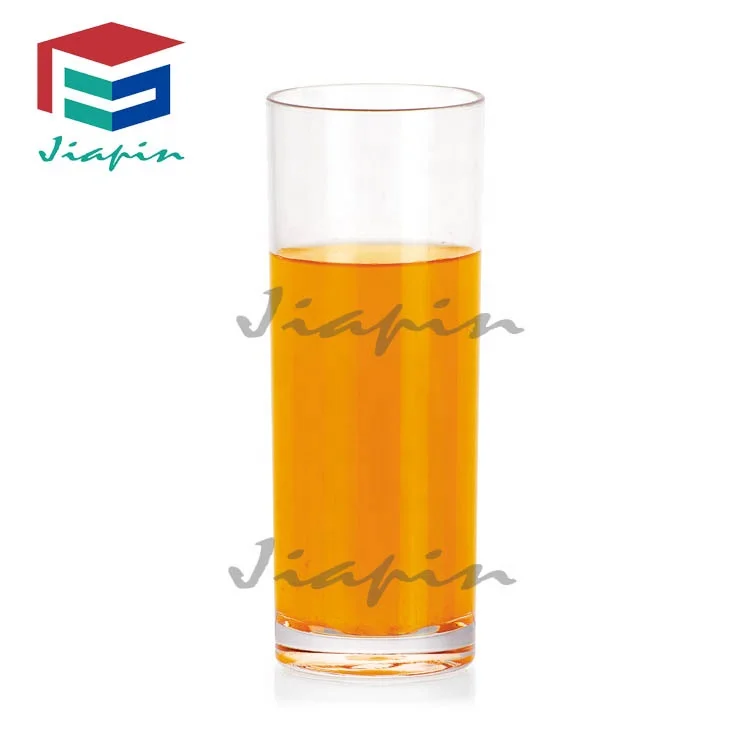 Restaurant Cups 12oz colorful unbreakable Plastic water glass plastic tumbler cup pc straight tumbler hill ball glass