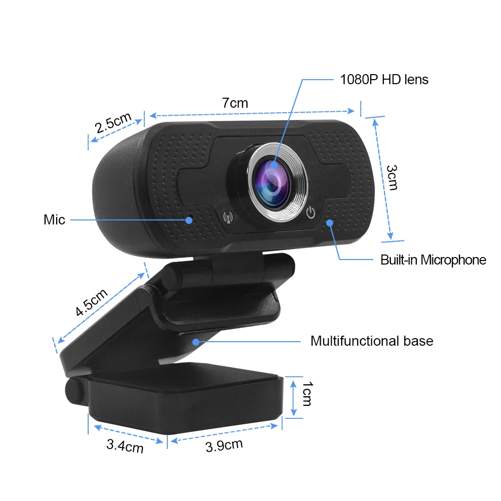 Заводская цена HD веб-камера для компьютера 1080P USB