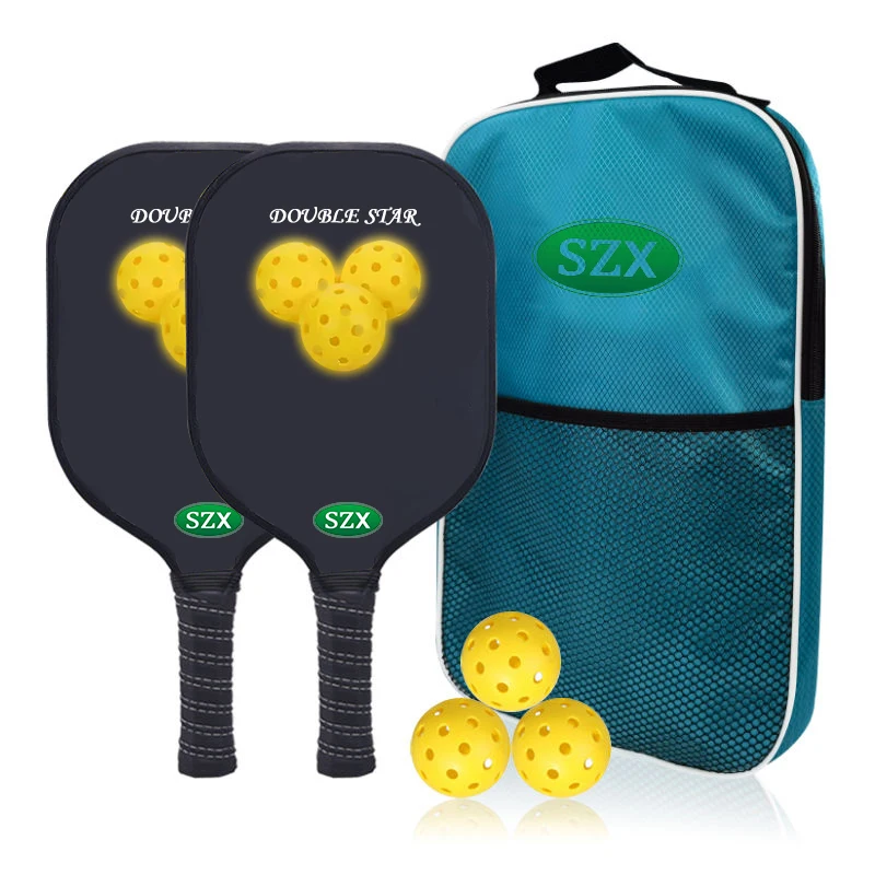 Popular Customized Pickle Ball Paddle Polypropylene Honeycomb Core Graphite Face Cushion Pickleball Paddle set