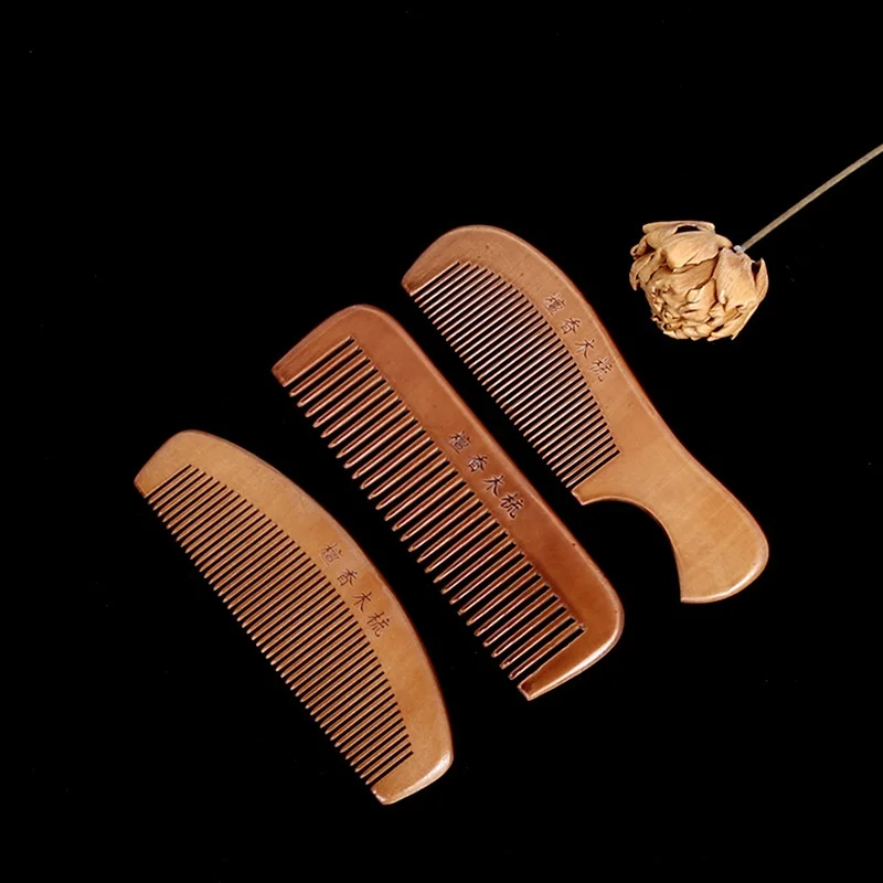 Factory Wholesale Mahogany Comb Custom Logo Large Household Antistatic Comb