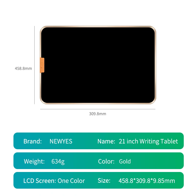 21 inch One Click Erase Drawing Handwriting Board Paperless LCD Writing Tablet