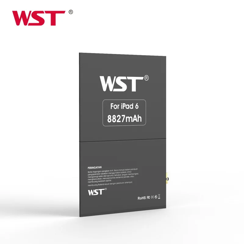 New upgraded high capacity 8827mah rechargeable tablet replacement battery a1566 a1567 a1547 brand new for iPad air 2 6 battery