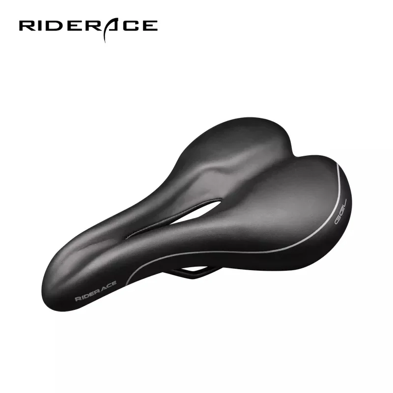 RIDERACE Bicycle Saddle Seat Mtb Saddle Riding Seats Padded Cover Wide Extra Soft Cushion For Bike Pu Leather Cycling Saddles