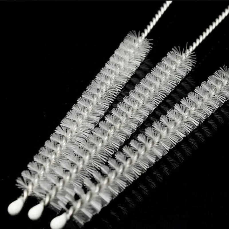 7pcs Stainless Steel Eco-Friendly Drinking Straw Spoon Set Reusable Straw with Cleaning Brush Spoon Wheat Case For Bar Party